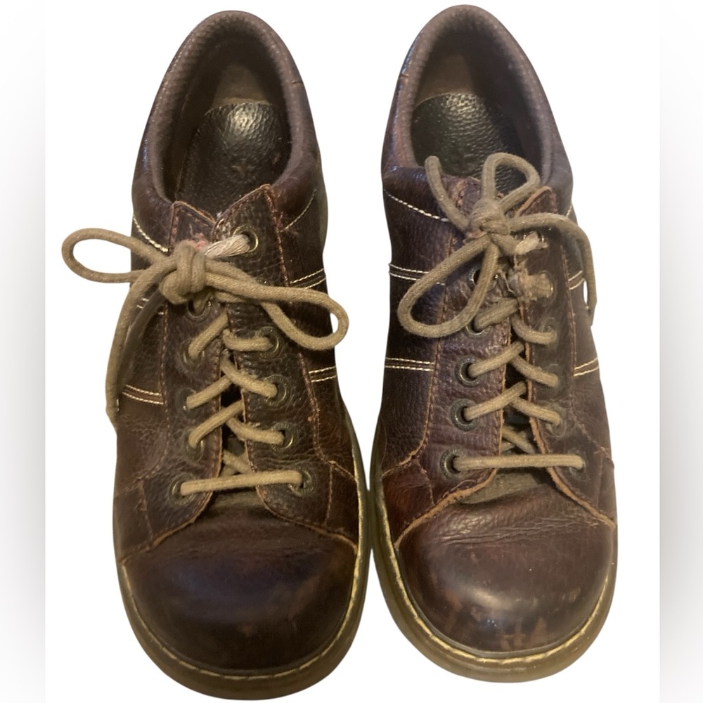 Dr Martens Bailey AW004 Women Brown Leather Shoes Size 10